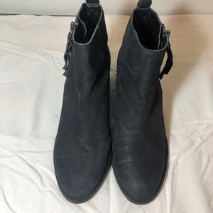 BP black leather booties